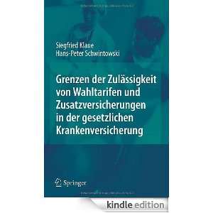  Krankenversicherung Siegfried Klaue, Hans Peter Schwintowski 