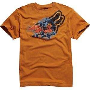  Fox Racing Ecstatic T Shirt   Large/Burnt Orange 