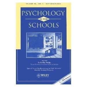  Psychology in the Schools, Volume 40, Number 5 