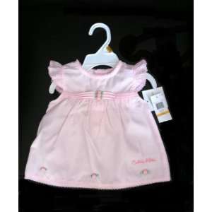  Calvin Klein ~ Pink Dress for Newborn with Ribbon Roses (0 
