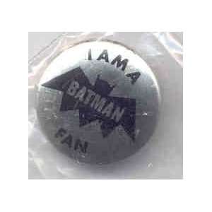  Vintage Silver Batman TV Club Pinback Pin 1960s 