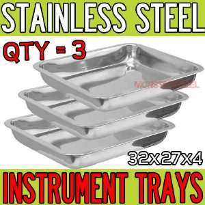   Steel Tray 12.5 x 10.5 Medical Tattoo Dental Piercing Instrument