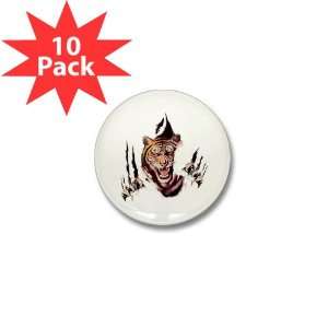  Mini Button (10 Pack) Tiger Rip Out 
