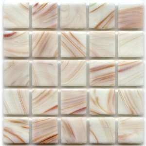   Glass White Mosaic Tile Kitchen, Bathroom Backsplash Tiling Tiling