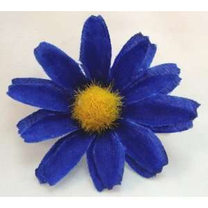  Tiny Blue Daisy Hair Flower Clip 
