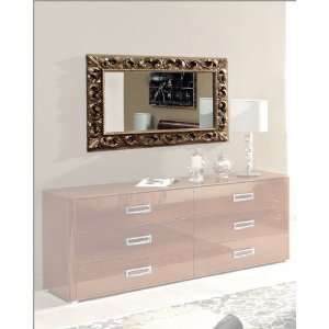  Modern Mirror in Antique Gold Finish 33B146: Home 