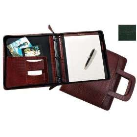   RM 179 GREEN 3 Ring Zipper Binder and Handle   Green: Office Products