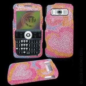   Cover Pink with Rainbow Love Hearts Design Cell Phones & Accessories