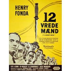 Twelve Angry Men Movie Poster (11 x 17 Inches   28cm x 44cm) (1957 