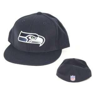   Seattle Seahawks Flat Bill Fitted Baseball Hat: Sports & Outdoors