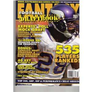 Fantasy Draft Football Handbook Magazine (535 players ranked, November 