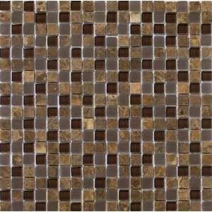   Stone and Glass Blends Mosaic 12 x 12 Vetro