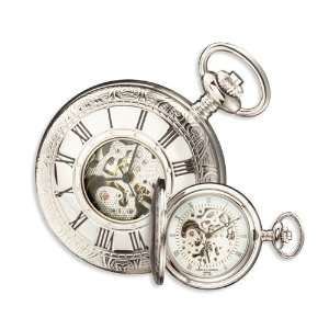  Charles Hubert Polished Brass Window Cover Pocket Watch Jewelry