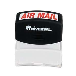    Inked AIR MAIL Message Stamp, 9/16 x 1 11/16, Red