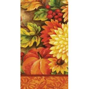  Autumn Flowers Paper Guest Hand Towels: Home & Kitchen