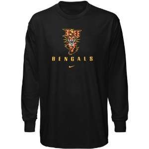 Nike Idaho State Bengals Black Basic Logo Long Sleeve T shirt:  