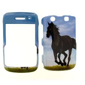  AT&T BLACKBERRY BOLD 9700 BLACK HORSE SNAP ON HARD COVER 