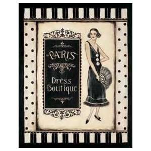 Paris Dress Boutique Poster Print