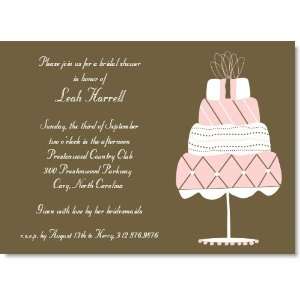    Pink Truffle Cake Birthday Party Invitations