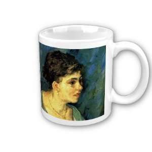  of a Woman in Blue by Vincent Van Gogh Coffee Cup 