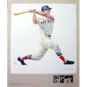   Boston Red Sox Carl Yastrzemski Artist Lithograph