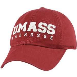 Massachusetts Minutemen Lacrosse Red Crease Adjustable Hat  