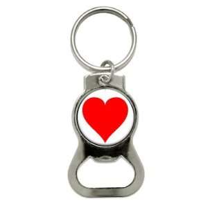  Heart   Bottle Cap Opener Keychain Ring: Automotive
