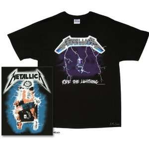  Metallica T Shirt   Ride the Lightning   Large Sports 