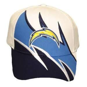 NFL SAN DIEGO CHARGERS LOGO COTTON WHITE BLUE HAT CAP:  