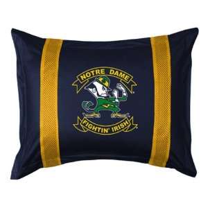 Notre Dame Fighting Irish Sideline Pillow Sham   Standard  