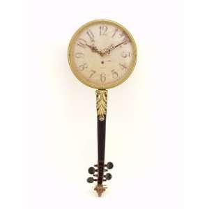  Vintage Wonderful Violin brass&resin wall clock[0409 