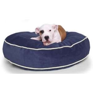    36 in. Round Dog Bed w Microsuede Fabric Cover: Pet Supplies