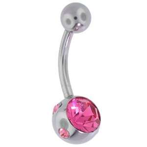  Pink Tiffany Jeweled Belly Button Rings: Jewelry