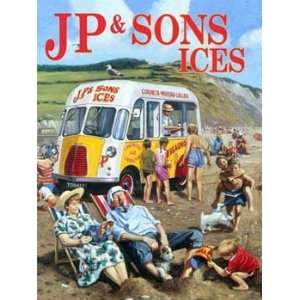  JP and Sons Ices Metal Sign: Industry and Andvertisements 