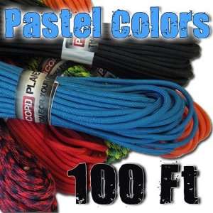 550 Paracord 7 Strand (100 ft)   Pastel Colors  Sports 