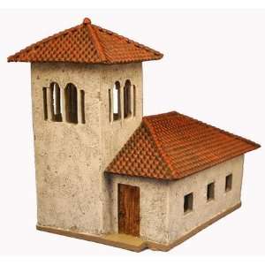  25mm Spanish Buildings Building w/Tower Toys & Games