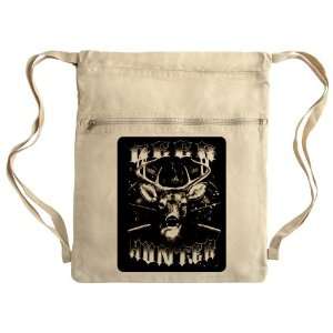   Bag Sack Pack Khaki Deer Hunter Buck Rack and Rifles 