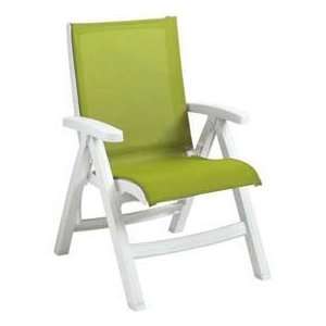  Grosfillex® Belize Folding Sling Chair   Fern Green Sling 