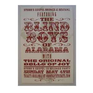  The Blind Boys of Alabama Silk Screen Poster Jaime 