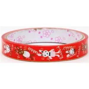  red Deco Tape kawaii bunnies Sticky Tape cute Toys 