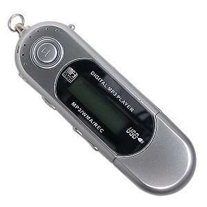  1GB USB 2.0 MP3 Digital Player with Voice Recorder (Silver): MP3 