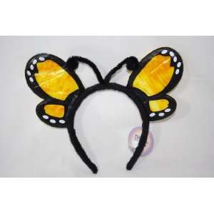  : Yellow Butterfly Wing Antennas for Halloween Costume: Toys & Games