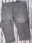 Mens F.U.S.A.I. Jeans Dark Gray Wrinkled Wax Coat 32x30
