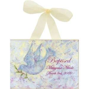  Dove Baptism Plaque (Personalized) Baby