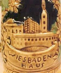 Vintage WIESBADEN HAUS BEER STEIN Ceramic JAPAN Exc  