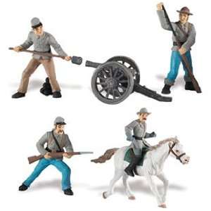   687104 Confederate Army Set 2 Miniature  Pack of 4 Toys & Games