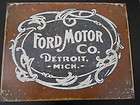 Ford Motor Co Car Lot Garage Gas Station Shop Bar Hot Rat Rod Vintage 