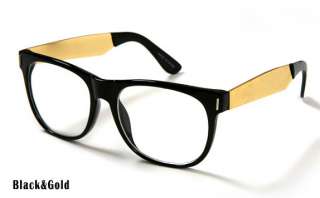 New Black&Gold Frame Wayfarer Eye glasses Choi Daniel KPOP Women Men 4 