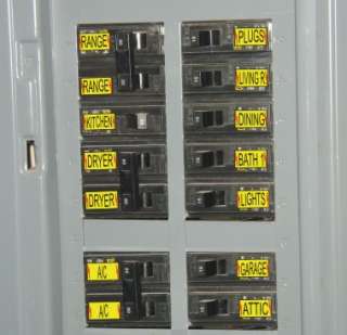 Circuit Breaker Labels for Home and Shop Electrical Box  