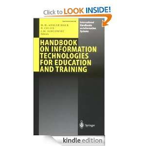 Handbook on Information Technologies for Education and Training 